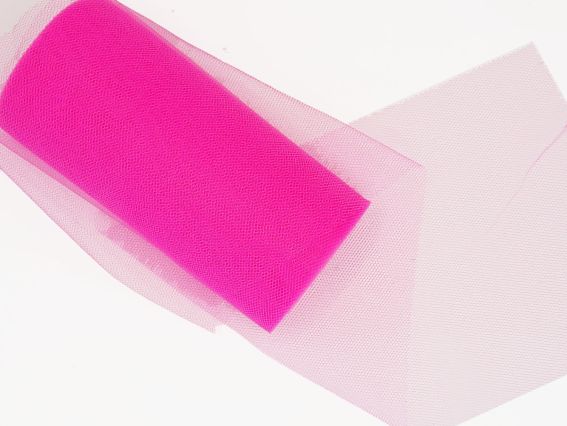 Фатин Рожевий темний, ширина 15см, 1 метр