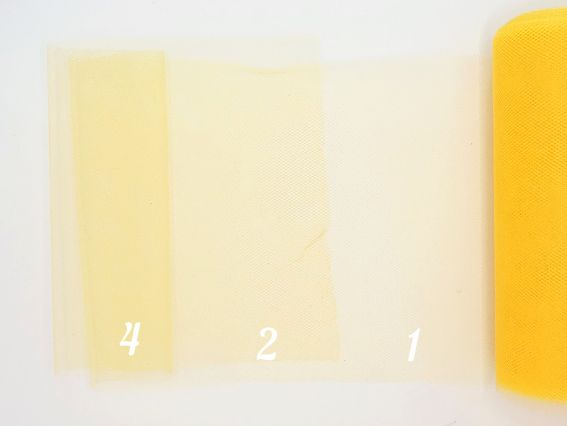 Фатинова стрічка Жовта, ширина 15см, 1 метр