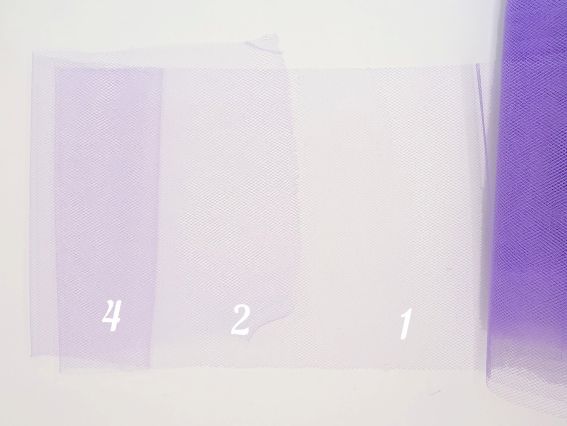 Фатиновая лента Сиреневая, ширина 15см, 1 метр