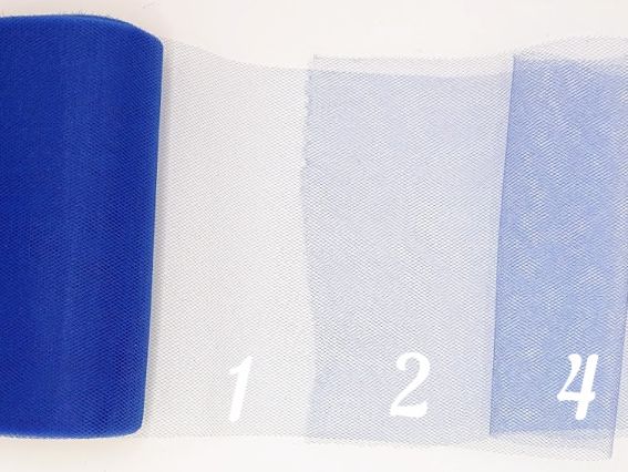 Фатиновая лента Синяя, ширина 15см, 1 метр