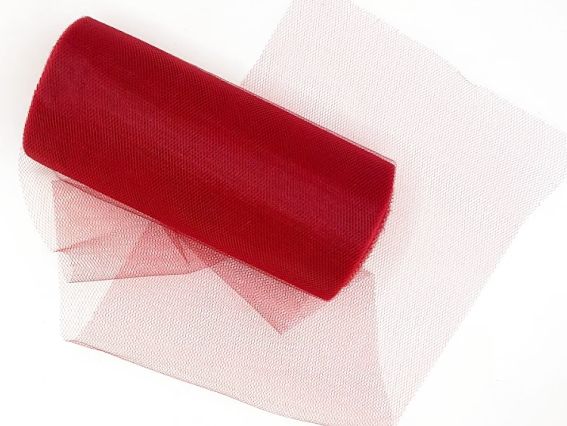 Фатин Бордовий, ширина 15см, 1 метр