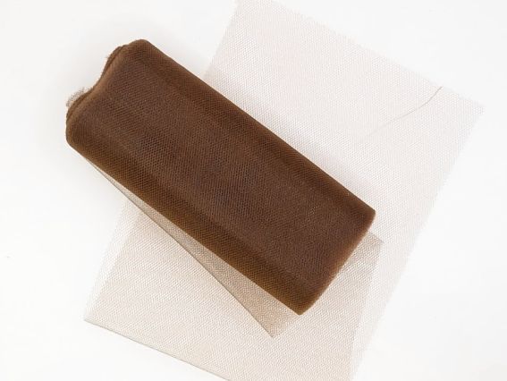 Фатин Коричневий, ширина 15см, 1 метр