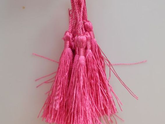 Кисти шелковые 13,5 см, розовые 10 штук Кисти шелковые 13,5 см, розовые 10 штук