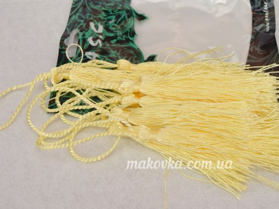 Кисти шелковые 13 (8) см, 10 шт/уп, Paula, ванильные Кисти шелковые 13 (8) см, 10 шт/уп, Paula, ванильные