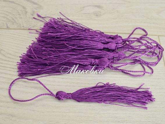 Кисти шелковистые 13,5 см, Фиолетово-Виноградные DB1811, 10 штук