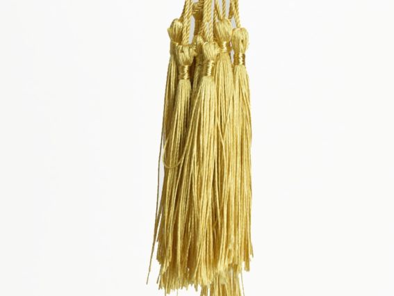 Шовковисті китиці довжина 13,5 см,  Солом'яні 10 штук DB1430