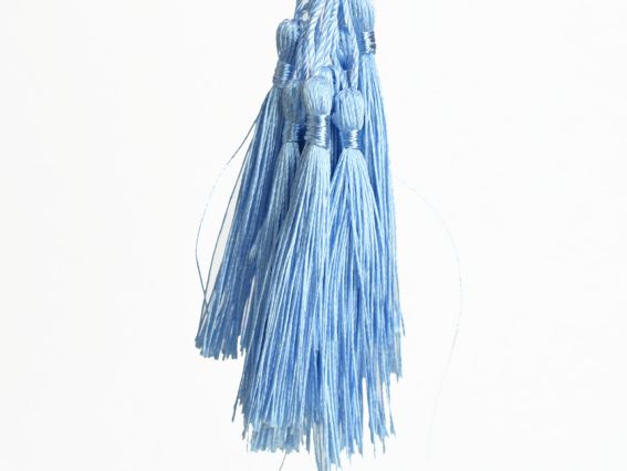 Шелковые кисти длина 13,5 см, Небесные 10 штук DB1671