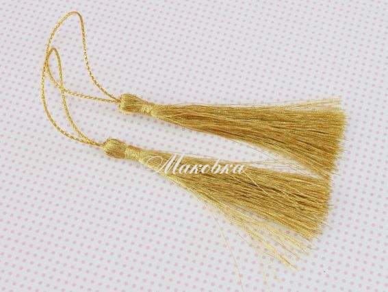 Китичка для прикрас люрекс ЗОЛОТІ, 13 см, 2 шт Китичка для прикрас люрекс ЗОЛОТІ, 13 см, 2 шт