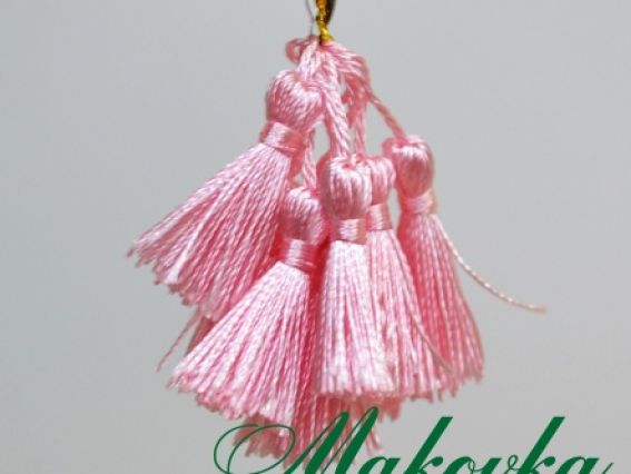 Кисти шелковые 4,5-5 см, розовые, 10 штук Кисти шелковые 4,5-5 см, розовые, 10 штук