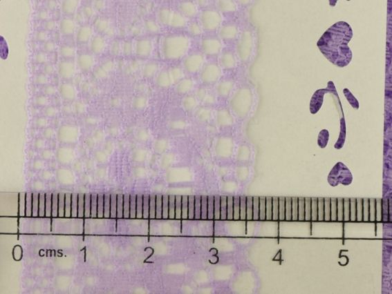 Стрічка мереживна гіпюрова, ширина 35 мм, №02 колір чорний 187-13, 1 м