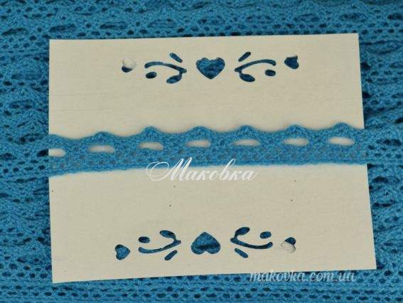 Мереживо 13 мм, №01 Св. Синє (06) арт. 7387, 1 м Мереживо 13 мм, №01 Св. Синє (06) арт. 7387, 1 м