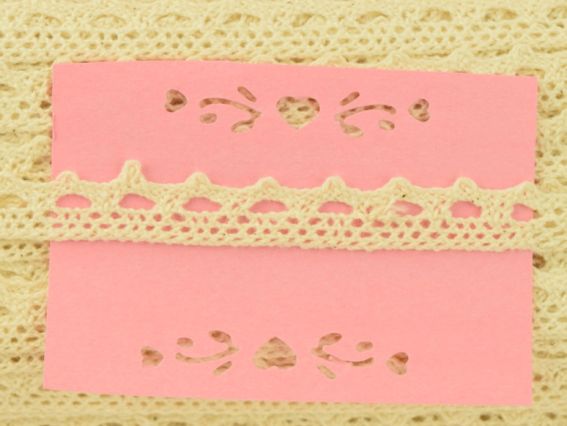 Кружево 13 мм, №01 Кремовое арт. 7387, 1 м