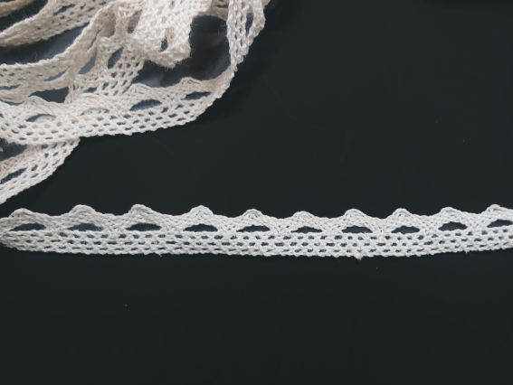 Кружево 13 мм, №01 светло-Бежевое арт. 7387, 1 м