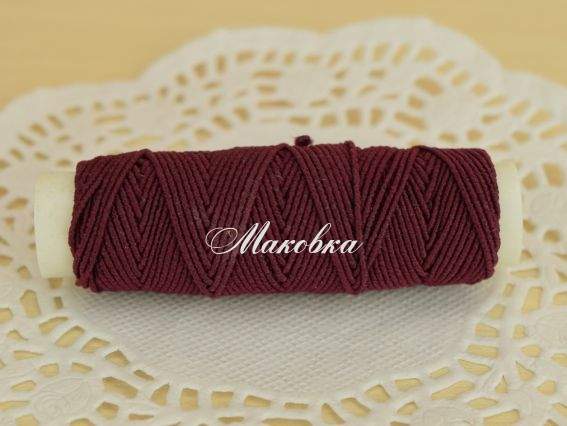 Нитка-резинка классическая, цвет на выбор Бордовый