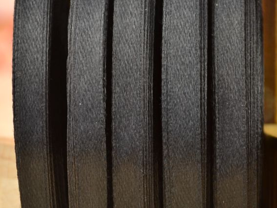 Атласна стрічка колір 002bl Peri 6 мм, бобіна 36 ярд