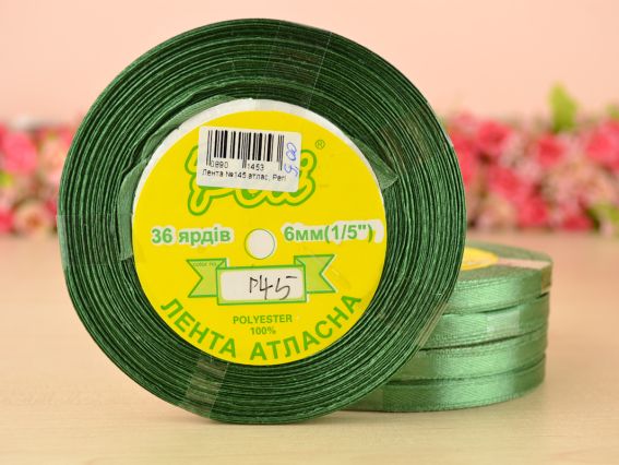 Лента атласная 6 мм Peri цвет 145 бобинка 36 ярд Лента атласная 6 мм Peri цвет 145 бобинка 36 ярд