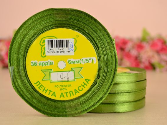 Лента атласная 6 мм Peri цвет 146 бобинка 36 ярд Лента атласная 6 мм Peri цвет 146 бобинка 36 ярд