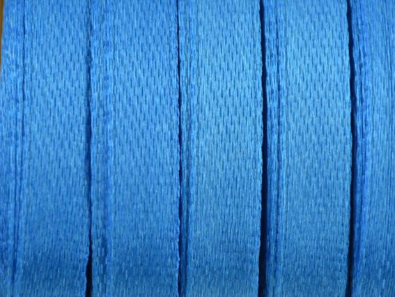 Атласна стрічка блакитно-синя колір 159 Peri 6 мм, бобина 36 ярд