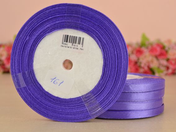 Лента атласная 6 мм Peri цвет 161 бобинка 36 ярд