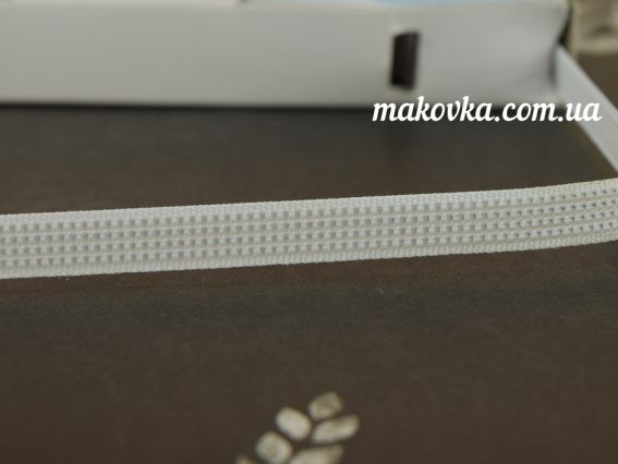 Регилин для сумок, шляпок и игрушек , ширина 8мм, пластик белый, 1 м