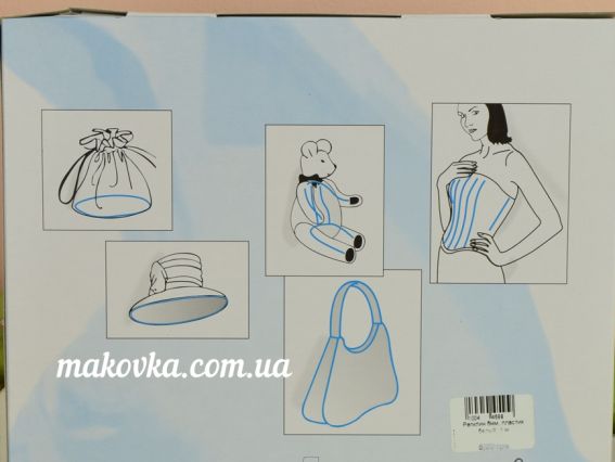 Регилин для сумок, шляпок и игрушек , ширина 8мм, пластик белый, 1 м