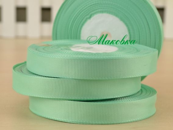 Репсовая лента 12 мм Мятный №217, 1 бобинка Репсовая лента 12 мм Мятный №217, 1 бобинка