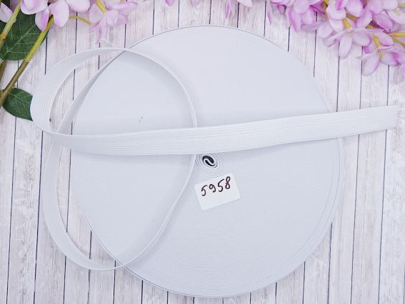 Резинка, лента эластичная, 20 мм, белая, 1 м