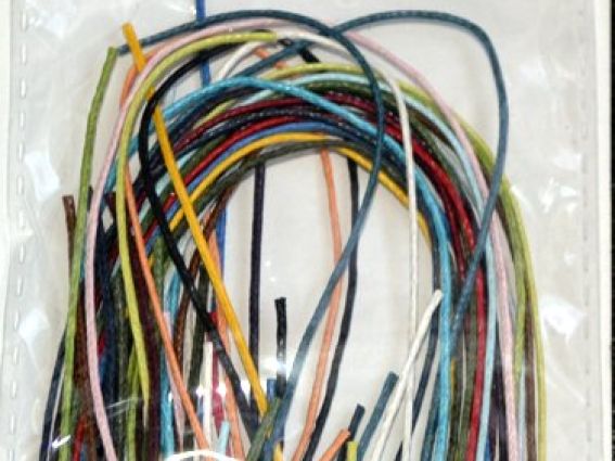 Набор цветных вощенных шнуров для рукоделия, 20 шт Colibry Набор цветных вощенных шнуров для рукоделия, 20 шт Colibry