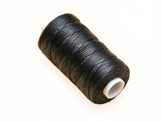 Вощений шнур із покриттям 0,8мм, ЧОРНИЙ 50 м 1 котушка Вощений шнур із покриттям 0,8мм, ЧОРНИЙ 50 м 1 котушка