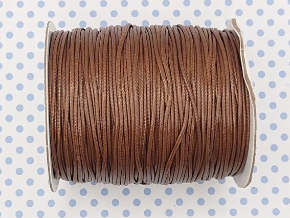 Вощений шнур корейський, 1,5 мм, коричневий горіховий, 1 м Вощений шнур корейський, 1,5 мм, коричневий горіховий, 1 м