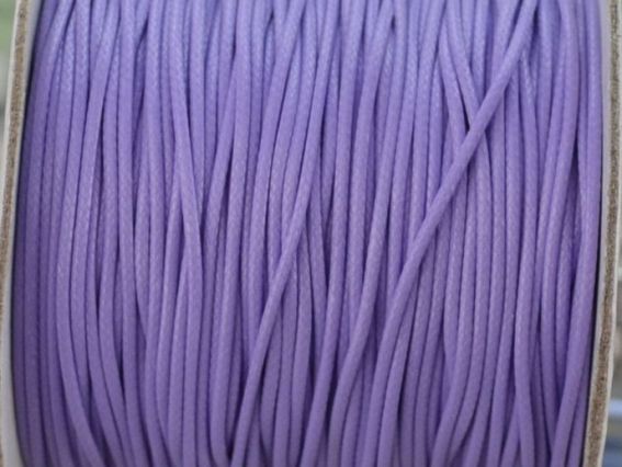 Вощенный шнур Корейский, 1 мм, сиреневый, 1 м Вощенный шнур Корейский, 1 мм, сиреневый, 1 м