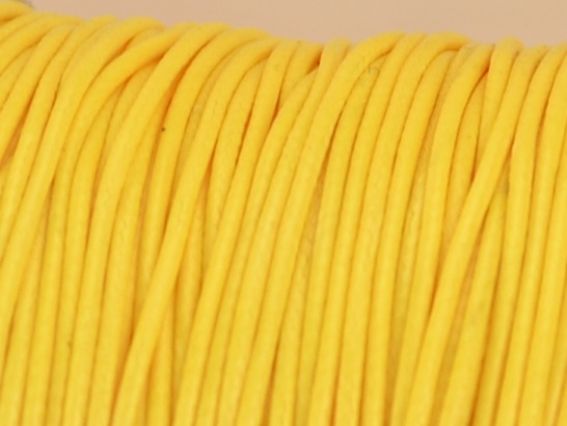 Вощений шнур корейського виробництва, 1 мм, жовтий