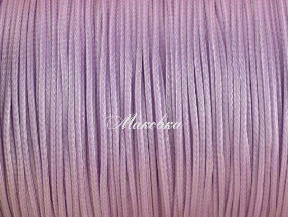 Вощений шнур Нейлоновий, 1 мм, бузковий, 1 м Вощений шнур Нейлоновий, 1 мм, бузковий, 1 м