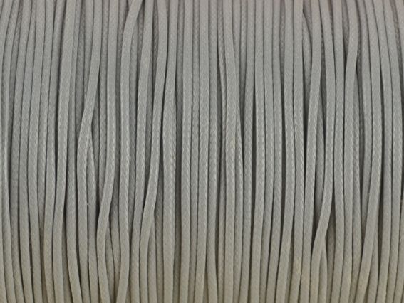 Вощенный шнур Нейлоновый, 1 мм, светло-серый, 1 м Вощенный шнур Нейлоновый, 1 мм, светло-серый, 1 м