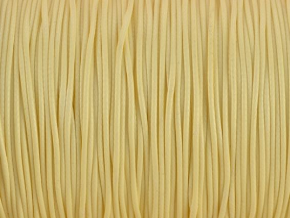 Вощенный шнур Нейлоновый, 1 мм, бледно-желтый, 1 м Вощенный шнур Нейлоновый, 1 мм, бледно-желтый, 1 м