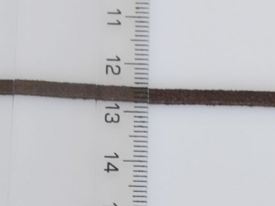 Замшевый шнур для рукоделия, 1 м, темный коричневый