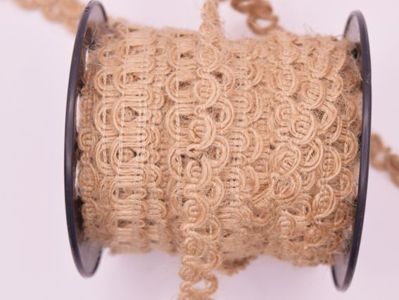 Стрічка тесьма джутова, Хаиля, ширина 10 мм , 1 метр , 164145
