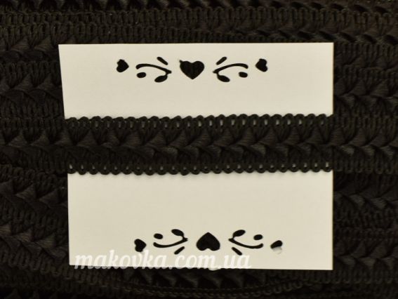 Тесьма Самоса 1,7см ЧЕРНЫЙ цвет 1301-39, 1 метр