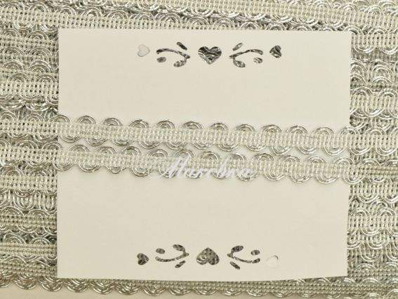 Тесьма Волна 10 мм, СЕРЕБРО , 1 метр Тесьма Волна 10 мм, СЕРЕБРО , 1 метр