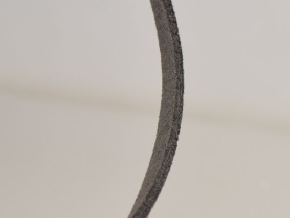 Шнур замшевий 3х1,5 мм, 1 м, Сіро-бежевий