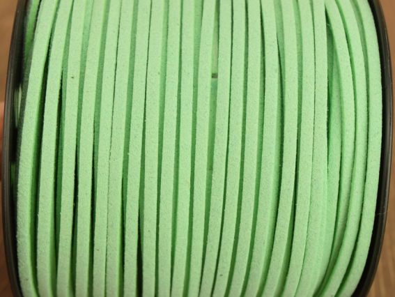 Замшевый шнур 3х1,5 мм, 1 м, салатовий