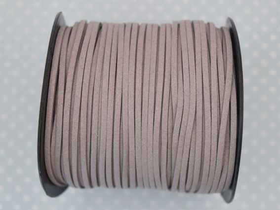 Замшевий шнур 3х1,5 мм, Сірий 1 м,  Замшевий шнур 3х1,5 мм, Сірий 1 м, 