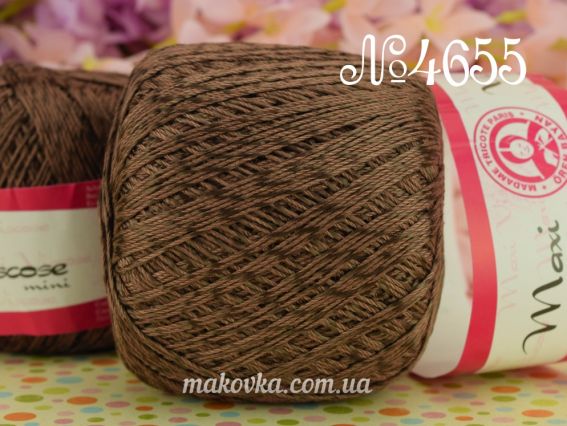 Maxi Viscose mini Madame Tricote, 50г 4655 коричневый