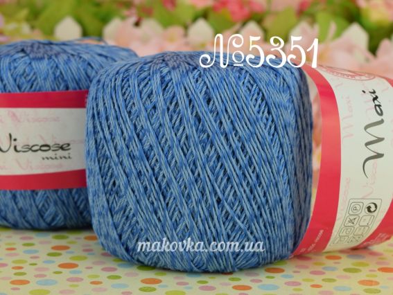 Maxi Viscose mini Madame Tricote, 50г 5351 светло-синий