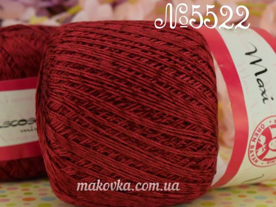 Maxi Viscose mini Madame Tricote, 50г 5522 бордовый