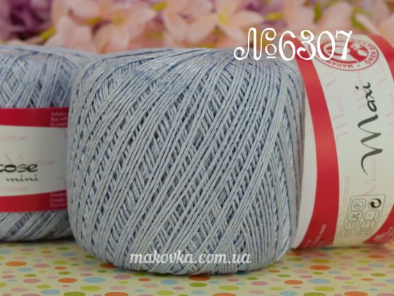 Maxi Viscose mini Madame Tricote, 50г 6307 серо-голубой
