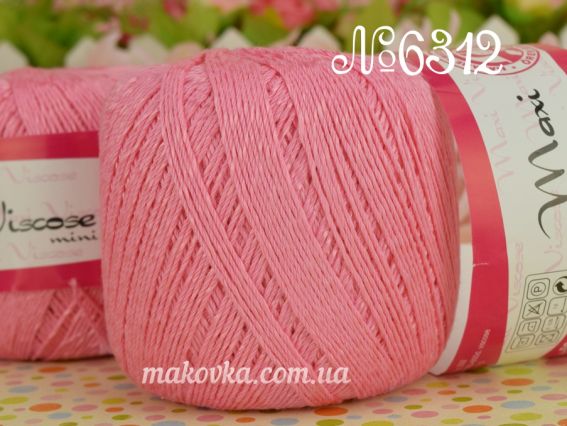 Maxi Viscose mini Madame Tricote, 50г 6312 розовый