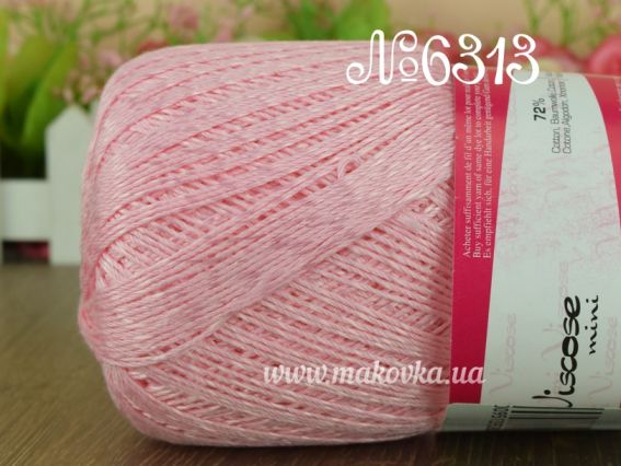 Maxi Viscose mini Madame Tricote, 50г 6313 св. розовый