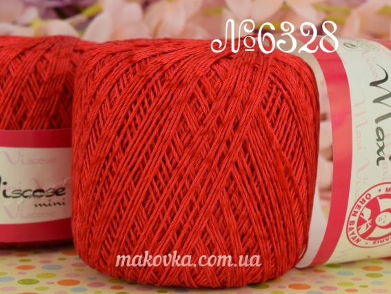 Maxi Viscose mini Madame Tricote, 50г 6328 красный