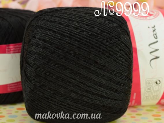 Maxi Viscose mini Madame Tricote, 50г 9999 черный